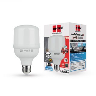 HI-TEK หลอด LED มวยไทย Series ทรง T ขั้วเกลียว E27 20W รุ่น HLLMT2720D แสงขาว