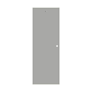 WELLINGTAN ประตู UPVC บานทึบ รุ่นHTP170200 ขนาด 70x200ซม. สีเทา เจาะรูลูกบิด