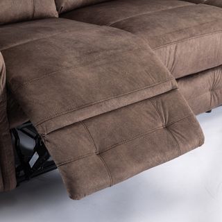 PULITO เก้าอี้พักผ่อนผ้าปรับระดับไฟฟ้า 3 ที่นั่ง รุ่น LINCOLN ขนาด 209x96x101.5 ซม. สีน้ำตาล 