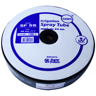 Super Products SF 56 เทปน้ำพุ่ง 3 รูฉีด,กว้าง 56 มม. ยาว 100 ม.42 ลิตร/ชม./เมตร