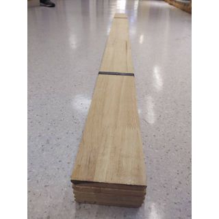 GREAT WOOD ฝ้าระแนงไม้ ไม้ยางพาราจ๊อยส์ CC (1x5) 1/2