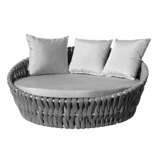 SUMMER SET โซฟา outdoor อลูมิเนียม 2ที่นั่ง Andaman ขนาด 160x120x72 ซม.สีขาว