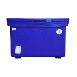 S&P ถังแช่ ขาสูง บานพับมือจับ 120 ลิตร สีน้ำเงิน