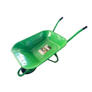 TUF รถเข็นปูนล้อเดี่ยว (ล้อตัน) รุ่น HB6200-1/O ขนาด 630x1380x620mm. (รับน้ำหนัก180kg./65ลิตร) สีเขียว
