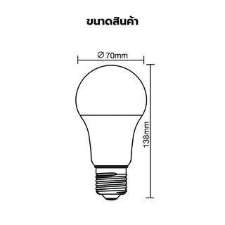 EILON หลอดLED BULB 15W 1575lm 3000K E27 รุ่น TP-AB15-4WW แสงวอร์มไวท์  (แพ็ค 4 ชิ้น) 