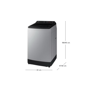 SAMSUNG เครื่องซักผ้าฝาบน ขนาด 15 กก. รุ่น WA15CG5441BYST สี Lavender Gray