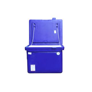 S&P ถังแช่ ขาต่ำ บานพัับมือจับ 60 ลิตร สีน้ำเงิน