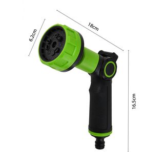 Tree O Plus ปืนฉีดน้ำแบบควบคุมด้วยนิ้วหัวแม่มือปรับ9รูปแบบ รุ่นGLB-623029-0 สีเขียวดำ