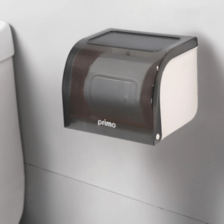 Primo กล่องกระดาษชำระ แบบม้วนและแบบแผ่น รุ่น 3TLZJ-02 สีเทา