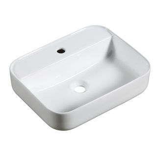 Verno อ่างล้างหน้าวางบนเคาน์เตอร์ก๊อกบนอ่าง ขนาด 50x40x14 ซม. รุ่น เวนิส 9027