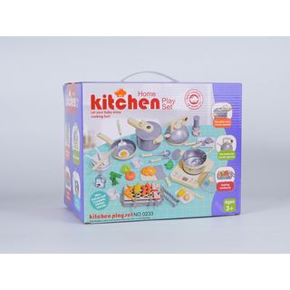 TOYS ชุดของเล่นอุปกรณ์ครัวและอุปกรณ์ครบเซ็ท(46ชิ้น) รุ่น 0233 ขนาด 28x18x23 ซม. คละสี