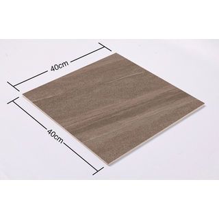 Marbella กระเบื้องเซรามิคปูพื้น 16x16 นิ้ว รุ่น อาเกต บราว CT483 Matt (12P)