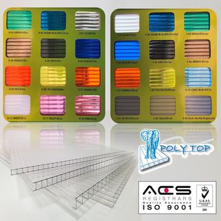 POLYTOP แผ่นโพลีคาร์บอเนต หนา 4มม. ขนาด 1.22 x 2.44 เมตร สีขาว