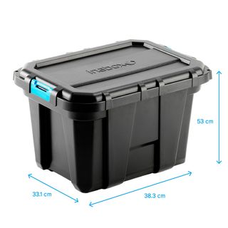 INABOX กล่องเก็บของ Heavy Forte N54391-38L ขนาด 38.3x33.1x53 cm. สีดำ