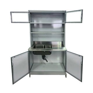 CLOSE ตู้ครัวสำเร็จรูปท็อปซิงค์ NORI ขนาด 100x55x181 ซม. สีขาว