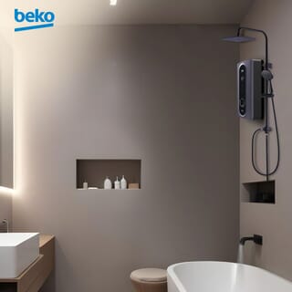BEKO เครื่องทำน้ำอุ่น ขนาด 5000 วัตต์ รุ่น BWI50DNG สีดำ