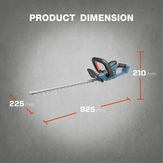 SENIX เครื่องตัดพุ่มไม้ไร้สาย ใบมีดขนาด 21 นิ้ว 20V(Max) (พร้อมแบตเตอรี่ 2.5Ah 1 ก้อน) รุ่น HTX2-M-EU สีน้ำเงิน - ดำ