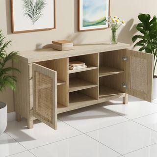 DELICATO ชั้นวางทีวี รุ่น ECHO ขนาด  40x120x62.50 ซม. สีวอลนัทอ่อน