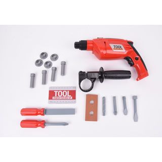 TOYS ชุดของเล่นปืนสว่านไฟฟ้าและอุปกรณ์ #6912-2 (44x30x7ซม.)