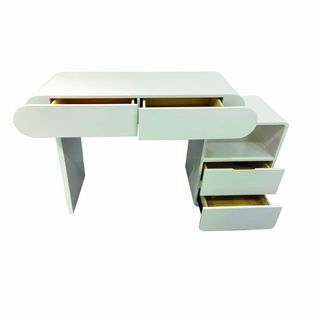 (1/2)DELICATO โต๊ะเครื่องแป้ง รุ่น NOVA ขนาด 123x42x57 ซม. สีขาว 