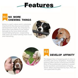 DUDUPETS ของเล่นสัตว์เลี้ยง รุ่นWP21 ขนาด 7X7X34ซม.สีฟ้า