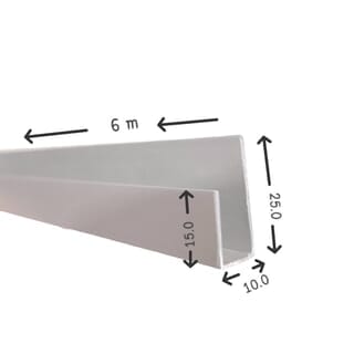 ตัวยู ป.ปลา ขนาด 6เมตร/เส้น