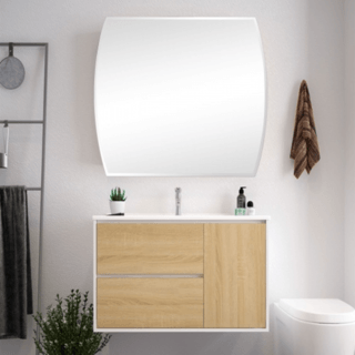 Nice กระจกเงาไม่มีกรอบ ทรงเหลี่ยม รุ่น JLLS010 ขนาด 45x60ซม. สีใส