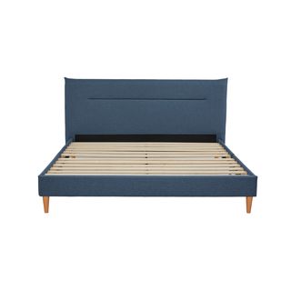 TRUFFLE เตียงนอนหัวเบาะ รุ่น VANNES-CB ขนาด 180x200 ซม. (6ฟุต) สีน้ำเงินโคบอลต์