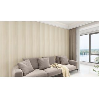 GREAT WOOD แผ่นตกแต่งผนังและฝ้า PVC รุ่น3008 ขนาด 30x290x0.8ซม.สีLight Grey