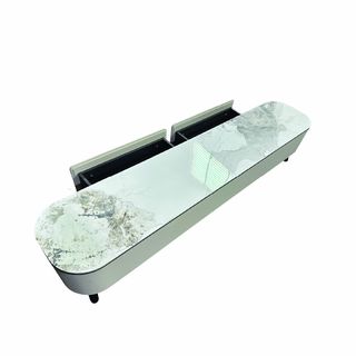 DELICATO ตู้วางทีวี รุ่น ZENO ขนาด 200x40x40 ซม. สีเทามิสต์เกรย์ 