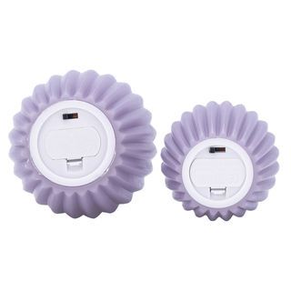 COZY เทียน LED 2ชิ้น/กล่อง รุ่น KIM ขนาด 8x8x10ซม./ 10x10x15ซม. สีม่วง