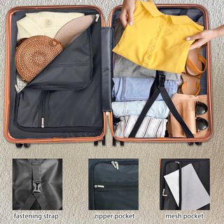 WETZLARS กระเป๋าเดินทางแบบด้านจับยาว ขนาด 24 นิ้ว  รุ่น Jasper-01 ขนาด  23x37x55  ซม. สีดำโอนิกซ์