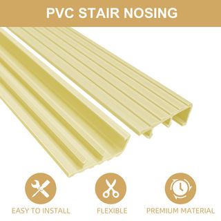 MAC จมูกบันได PVC หน้ากว้าง 45 มม. ยาว 2 เมตร รุ่น YS-45-B-H สีเบจ