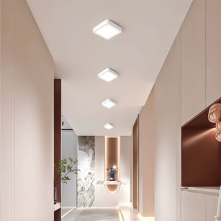 EILON ดาวน์ไลท์ LED แบบลอยหน้าเหลี่ยม 8 นิ้ว 18W รุ่นTP-SDW-SW-18DL แสงเดย์ไลท์ สีขาว 