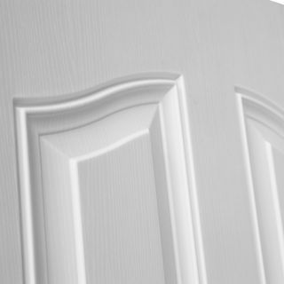 WELLINGTAN ประตูภายนอก UPVC บานทึบ 4ฟัก รุ่น UPVC-WE004 ขนาด 80x200ซม. สีขาว (ไม่เจาะลูกบิด)