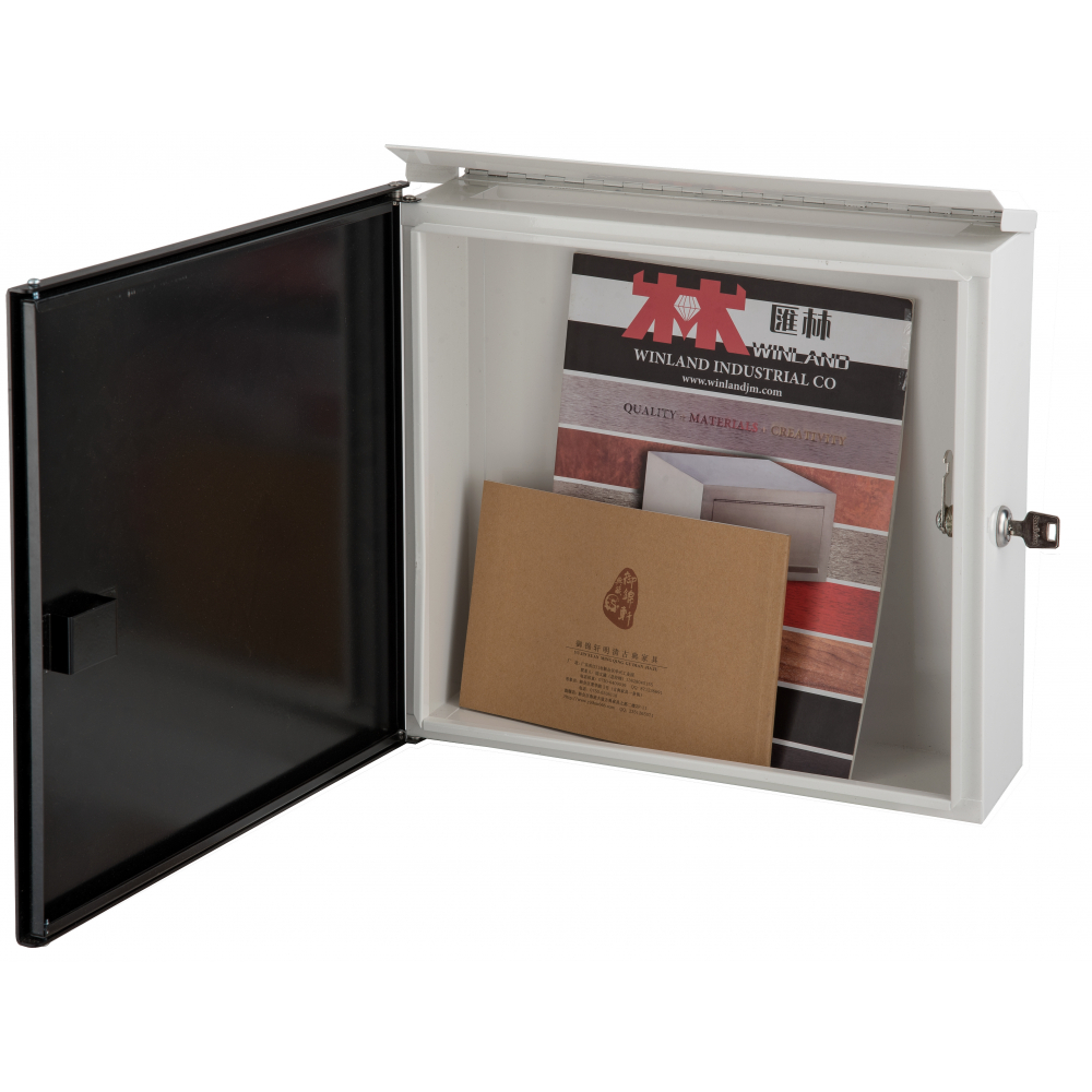 ตู้จดหมาย WP012 สีดำ พร้อม หมุด DIY 