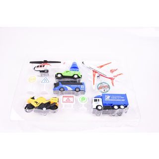 TOYS ชุดของเล่นพาหนะเซตจราจร บรรจุ7คัน คละสี#868-8A(45x6x32ซม.)
