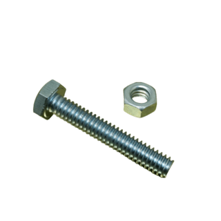 สกรูพร้อมน็อต ขนาด 1/4x3/4 (4 ตัว/แพ็ค)