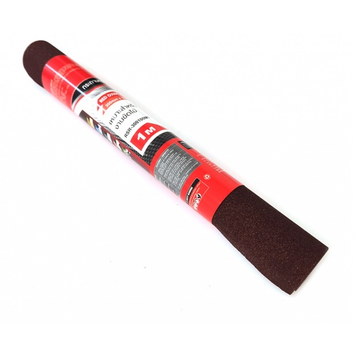 HUMMER กระดาษทรายม้วน 12 นิ้ว เบอร์ 100 ขนาด 300 มม.x1เมตร RSR-300100M1 สีแดง
