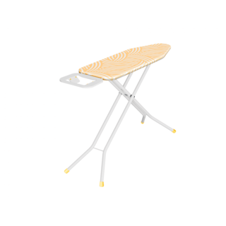 SAKU โต๊ะรีดผ้าแบบยืนรีด 4 ระดับ ธรรมดา รุ่น L1548HZ1-19 ขนาด 38x122x91ซม. สีเหลือง