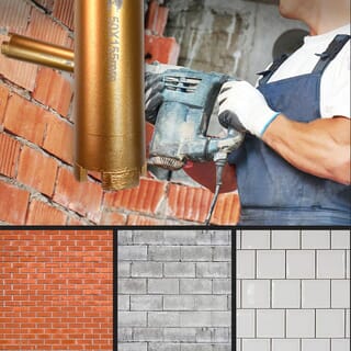 BISON โฮวซอว์เจาะปูนหัวเพชร 76x155mm รุ่น CS15076