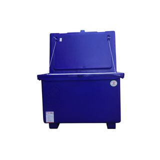 S&P ถังแช่  ขาสูง บานพับมือจับ 200 ลิตร สีน้ำเงิน