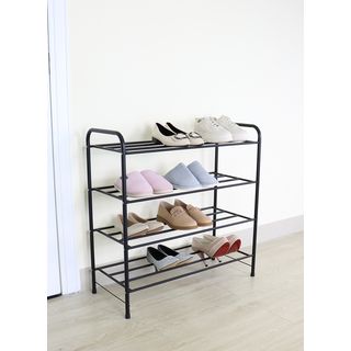 GOME ชั้นวางรองเท้าเหล็ก 4 ชั้น รุ่น 137201 30X72X73ซม.สีดำ