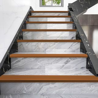 MAC จมูกบันได PVC หน้ากว้าง 38 มม. ยาว 2 เมตร รุ่น YS-38-DB-L สีน้ำตาลเข้ม