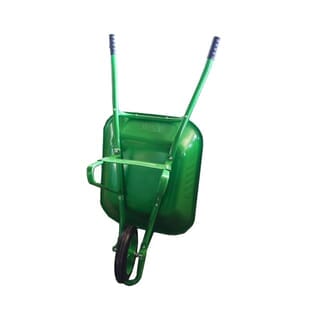 TUF รถเข็นปูนล้อเดี่ยว (ล้อตัน) รุ่น HB6200-1/O ขนาด 630x1380x620mm. (รับน้ำหนัก180kg./65ลิตร) สีเขียว