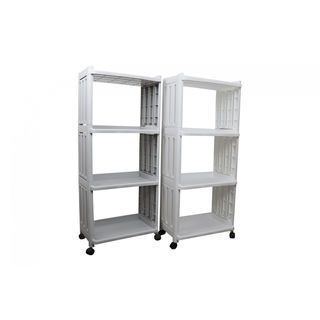 GOME ชั้นวางอเนกประสงค์ 4ชั้น BANO HXG0004 ขนาด 40x24.5x92 ซม. สีเทา