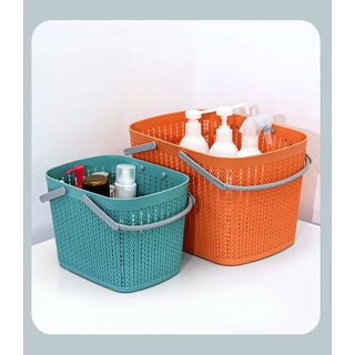 GOME ตะกร้าอเนกประสงค์มีหูหิ้ว รุ่น Woven 2101 ขนาด 23×32.5×21ซม. สีเขียว