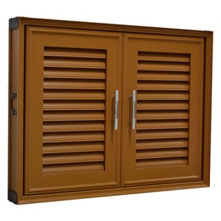 WT บานซิงค์คู่ 85x65CM. GB สีสัก