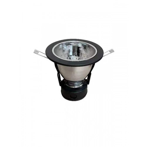 EILON โคมดาวน์ไลท์แบบฝังฝ้าหน้ากลม ขอบดำ 4 นิ้ว E27 รุ่น S4001-SBK