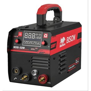 BISON เครื่องเชื่อม INVERTER MIG/MMA 120แอมป์ (LCD) รุ่น MIG/MMA-120A1K   1 กก. ไม่ใช้แก๊ส